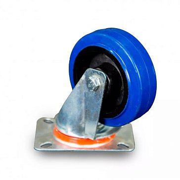 Изображение товара Колесо поворотное из эластичной резины TOR MW70 1024399, 100 мм