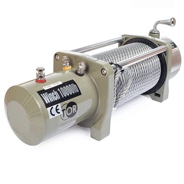 Изображение товара Лебедка автомобильная TOR ЛА S10000 1141004, г/п 4536 кг, 28 м, 12V