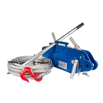 Изображение товара Лебедка рычажная тросовая TOR МТМ 1600 1 6 т 20 м стальной корпус