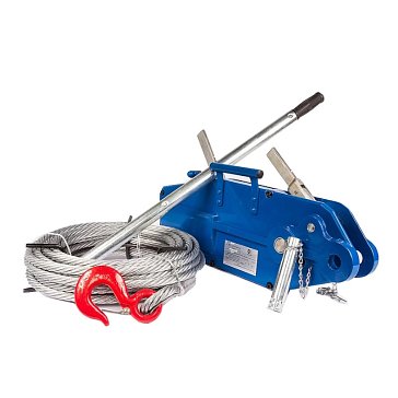 Изображение товара Лебедка рычажная тросовая TOR МТМ 3200 1002529, 3,2 т, L=20м (стальной корпус)