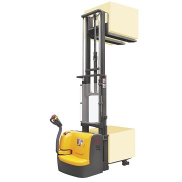 Изображение товара Штабелер самоходный TOR XILIN CDDR15S 1041015, Li-ion, 1,5 т, 4,5м, двухуровневый, сопровождаемый, 24/225 В/Ач