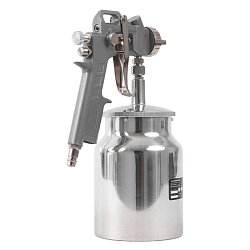 Пневматический краскораспылитель Matrix 57316 (профессиональный, нижний бак, расходные материалы)