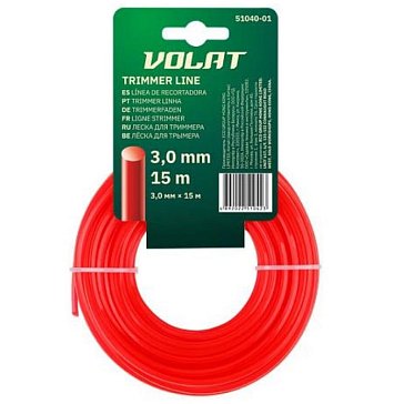 Изображение товара Леска Волат 51040-01, ф 3.0 мм х 15 м, круглое сечение