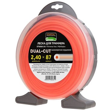 Изображение товара Леска Startul DUAL-CUT GARDEN ST6068-24 2.4 мм х 87 м для триммера