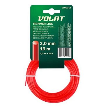 Изображение товара Леска Волат 51010-01 2 мм х 15 м для триммера - круглая нейлоновая леска