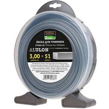 Изображение товара Леска для триммера Startul ALULON GARDEN ST6066-30 3мм 51м квадратная