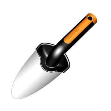 Изображение товара Совок садовый Fiskars Premium 150 мм нержавеющая сталь пластиковая рукоять финляндия