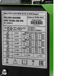 Полуавтомат сварочный DGM TECMIG-300 SYN DG5822-9