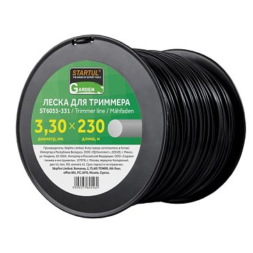 Изображение товара Леска Startul GARDEN ST6055-331 3.3 мм х 230 м для триммера