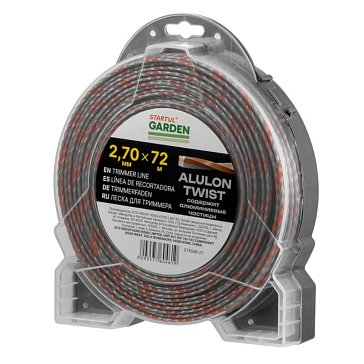 Изображение товара Леска Startul ALULON TWIST GARDEN ST6046-27, ф 2.7 ммх72 м, витой квадрат с сечением