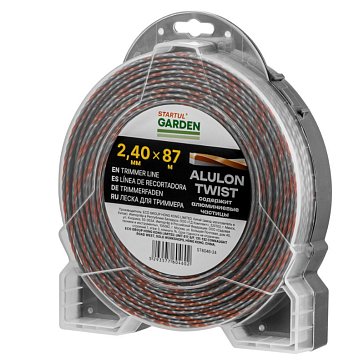 Изображение товара Леска Startul ALULON TWIST GARDEN ST6046-24, ф 2.4 ммх87 м, витой квадрат с сечением