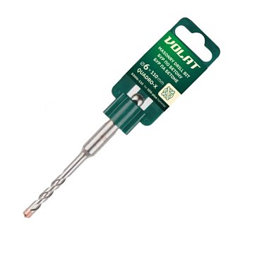 Изображение товара Бур Волат 83006-110 6х50х110мм SDS-Plus Quadro-X для бетона и камня