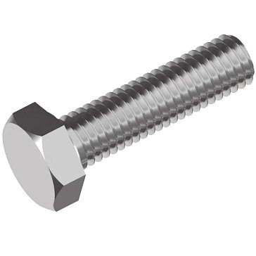 Изображение товара Болт Starfix SM-12488-20 М5х35 мм шестигранный цинк класс 5.8 DIN 933