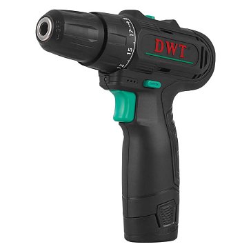 Изображение товара Аккумуляторная дрель-шуруповерт DWT ABSP-12 NF-2 BMC 12В 2Ач
