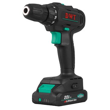 Изображение товара Аккумуляторная дрель-шуруповерт DWT ABSP-20 NF-2 BMC 20В 2Ач Li-ion