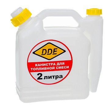 Изображение товара Канистра DDE для приготовления топливной смеси, 2 л, пластиковая