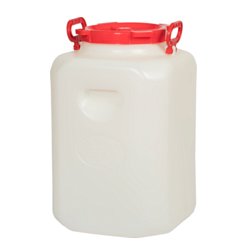 Бочка Радиан 10193065, 50л, дачная, квадратная, белая, усиленные ручки, пищевая