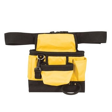Изображение товара Пояс для инструмента одинарный Fit 12514 полиэстер 7 отделений черный желтый