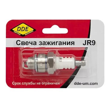 Изображение товара Свеча зажигания DDE - JR9 (Champion RJ19LM, Bosch WR11EO, NGK BR2LM) "Эльф", "Тролль", все газонокосилки с двигателем B&S