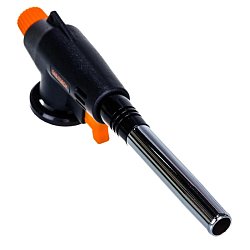 Горелка газовая с пьезоподжигом Fit 67638, вихревая, удлиненный ствол