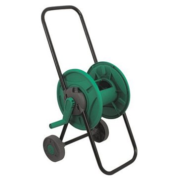 Изображение товара Катушка для шланга Fit 77278 на колесах, 60 м, 1/2 дюйма, черно-зеленая