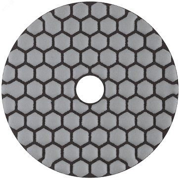 Изображение товара Алмазный гибкий шлифовальный круг Fit 39852, АГШК (липучка), сухое шлифование, 100 мм, Р 100