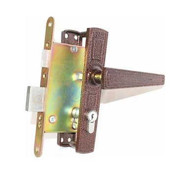 Изображение товара Замок врезной с ручками Зенит 67000, ЗВ4-3.01, медь