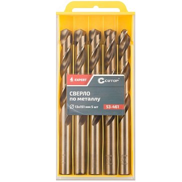 Изображение товара Сверло по металлу Cutop EXPERT 53-461, 13х151 мм (5 шт)