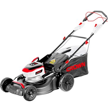 Изображение товара Самоходная аккумуляторная газонокосилка Crown CT29019HSX-4 46 см мощная и профессиональная