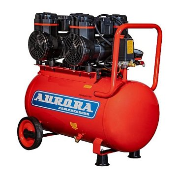 Изображение товара Компрессор тихий Aurora PASSAT-45M BLACK 00039008, без масляный (40л, 410л/мин, 2.6кВт) 