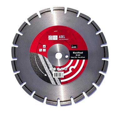 Изображение товара Диск алмазный Adel Instrument BlackRoad 400 мм сегментный для асфальта кирпича