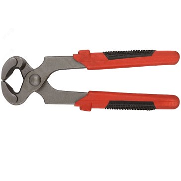 Изображение товара Клещи строительные Fit Стандарт 51818, пластиковые красно-черные ручки 180 мм