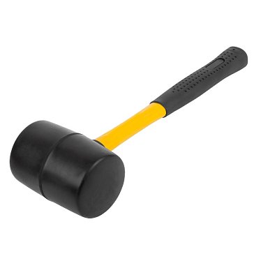 Изображение товара Киянка резиновая Fit 45495, фиберглассовая ручка, 80 мм, 900 г 