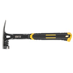 Молоток-гвоздодер Fit Профи 44798, цельнометаллический , 450 г 