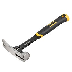 Молоток-гвоздодер Fit Профи 44798, цельнометаллический , 450 г 