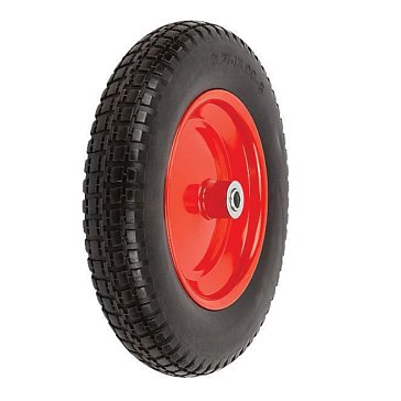 Изображение товара Колесо запасное полиуретановое 77635, 380х65 мм, для тачек 77611, 77612, 77627 (PU 4.00-8)