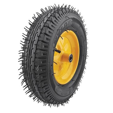 Изображение товара Колесо запасное Fit 77571, 8 слойная шина, 390х90x220 мм для тачек 77609; 77612; 77627 (4,80"/4,00"-8")