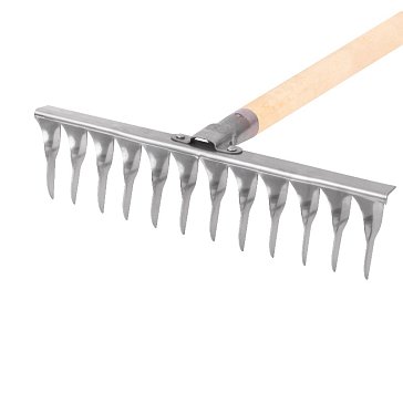 Изображение товара Грабли Fit 76984, витые, с деревянным черенком, 14 зубьев