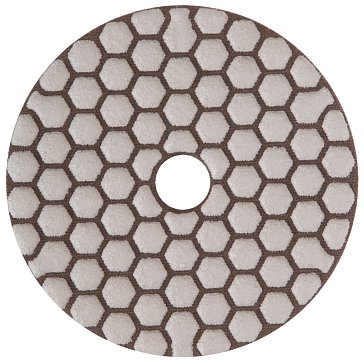 Изображение товара Круг шлифовальный Fit 39850, алмазный, гибкий, АГШК (липучка), сухое шлифование, 100 мм, Р30