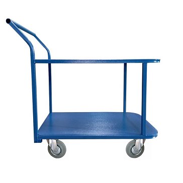 Изображение товара Тележка платформенная Tor ТП-2Я 1048046, 600х900, 2х-ярусная, 160мм