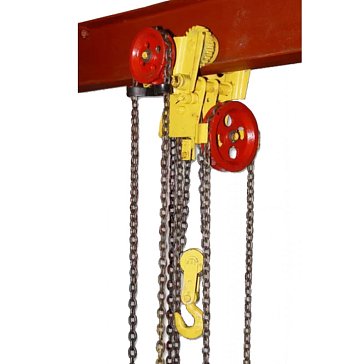 Изображение товара Таль ручная червячная передвижная TOR ТРЧП 1013123 3200 кг 12 м