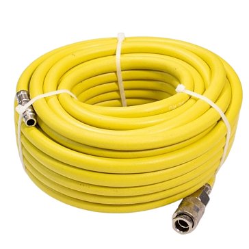 Изображение товара Шланг воздушный Aurora 35451, NBR, 6x12мм, 15м с быстросъёмами (жёлтый)