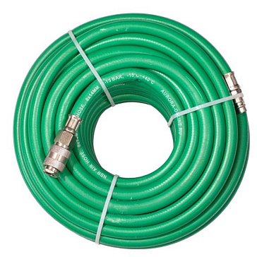 Изображение товара Воздушный шланг Aurora 35455, NBR, 8x14мм, 20м, быстросъемный, зелёный
