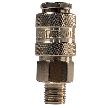 Изображение товара Штуцер Aurora 39251, мама с наружной резьбой 1/4M, никелированная сталь, уп. 1шт