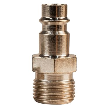 Изображение товара Штуцер Aurora 39241 папа с наружной резьбой 3/8М никелированная сталь