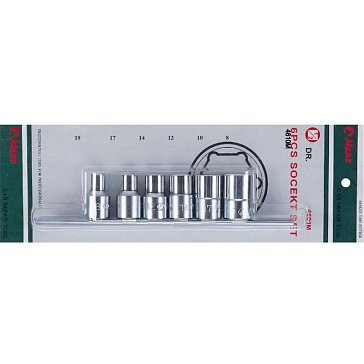 Изображение товара Комплект 6-ти гранных головок Hans 4601M, 8-19 мм, 6 предемтов