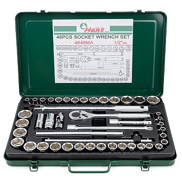 Изображение товара Профессиональный набор инструментов Hans 4646MA на 1/2, 46 предметов