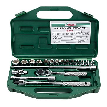 Изображение товара Набор универсальный Hans 3619MB, 3/8", 19 предметов