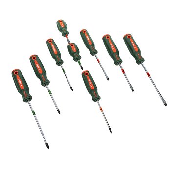 Изображение товара Набор отверток Hans 06400-9MP, 9 предметов для профессиональных и бытовых работ