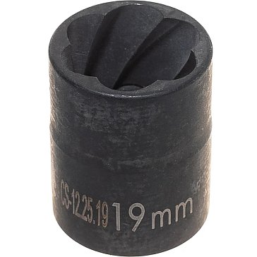 Изображение товара Короткая спиральная головка Станкоимпорт CS-12.25.19 на 1/2", 19 мм